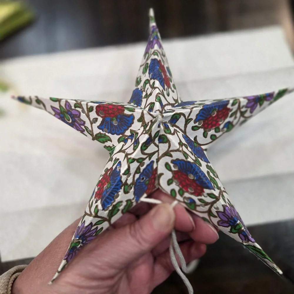 Set of 4 Paper Star Lanterns 8